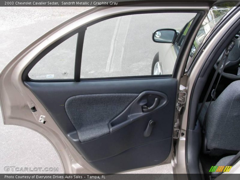 Sandrift Metallic / Graphite Gray 2003 Chevrolet Cavalier Sedan
