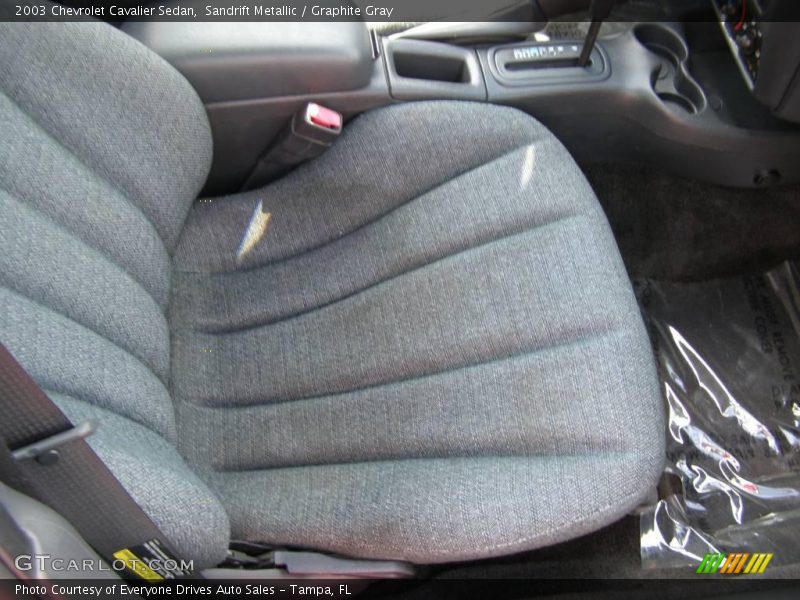 Sandrift Metallic / Graphite Gray 2003 Chevrolet Cavalier Sedan