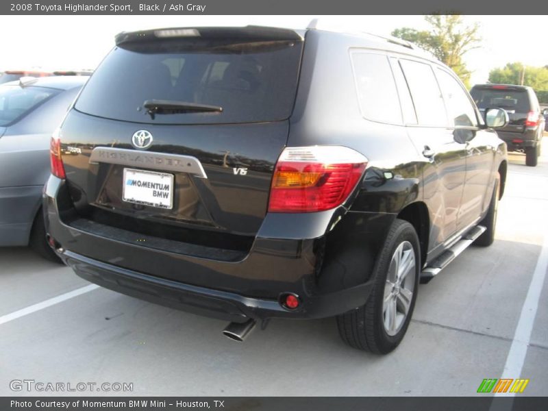 Black / Ash Gray 2008 Toyota Highlander Sport