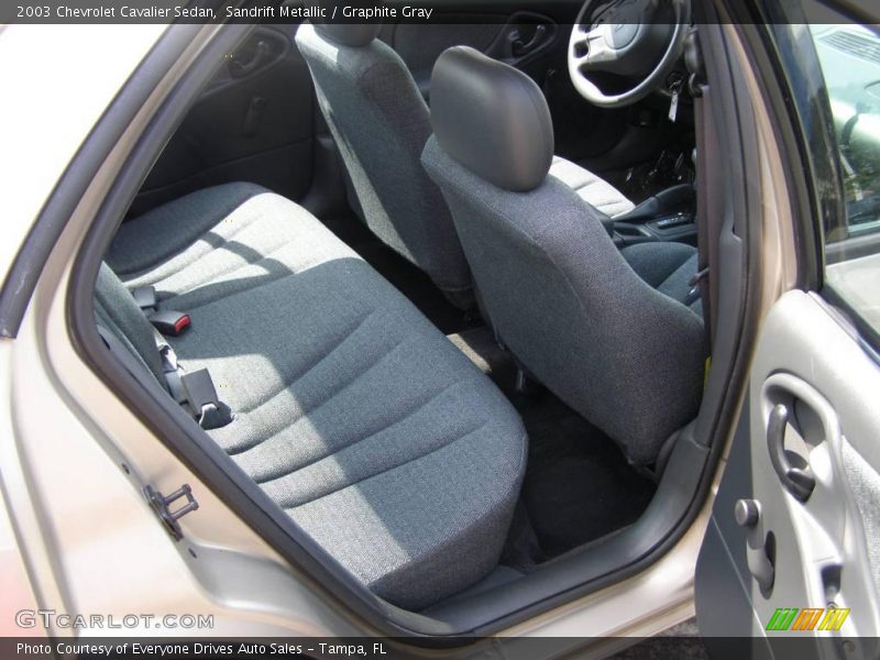 Sandrift Metallic / Graphite Gray 2003 Chevrolet Cavalier Sedan