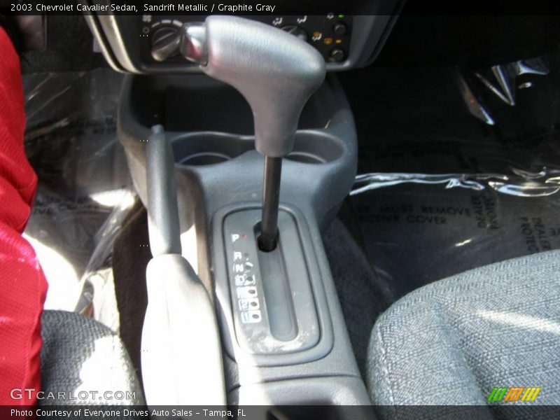 Sandrift Metallic / Graphite Gray 2003 Chevrolet Cavalier Sedan
