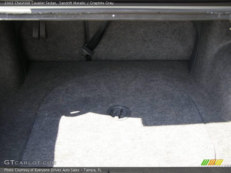 Sandrift Metallic / Graphite Gray 2003 Chevrolet Cavalier Sedan
