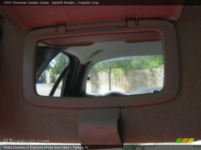 Sandrift Metallic / Graphite Gray 2003 Chevrolet Cavalier Sedan