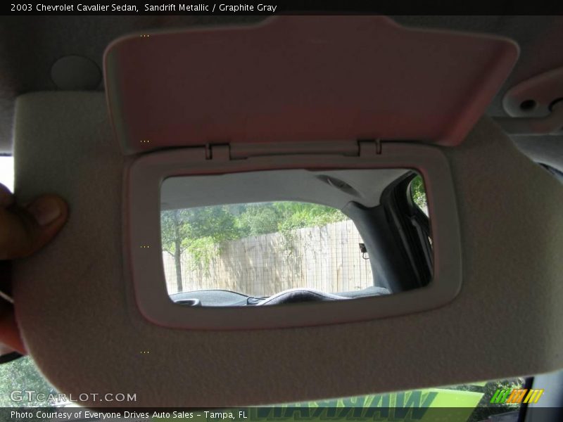 Sandrift Metallic / Graphite Gray 2003 Chevrolet Cavalier Sedan