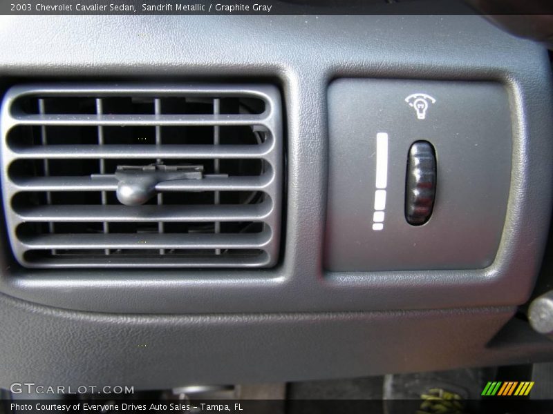 Sandrift Metallic / Graphite Gray 2003 Chevrolet Cavalier Sedan