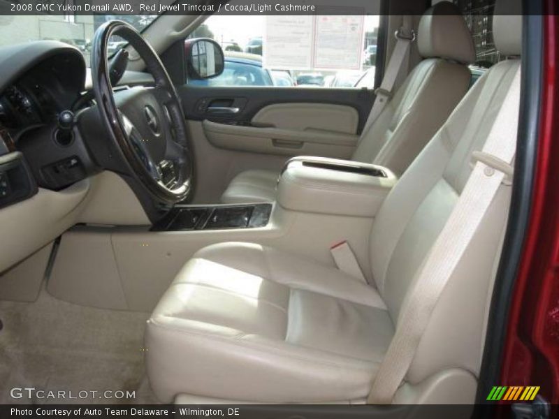 Red Jewel Tintcoat / Cocoa/Light Cashmere 2008 GMC Yukon Denali AWD