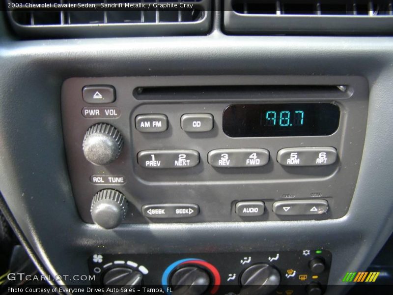 Sandrift Metallic / Graphite Gray 2003 Chevrolet Cavalier Sedan