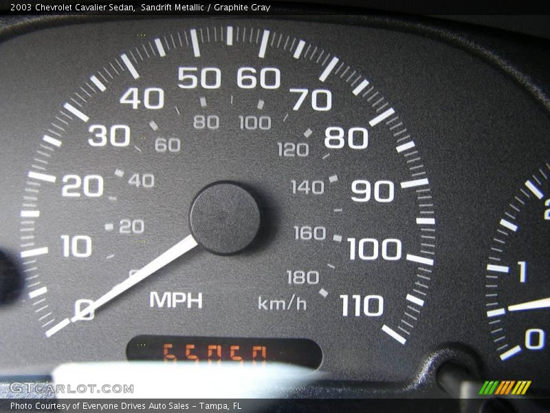 Sandrift Metallic / Graphite Gray 2003 Chevrolet Cavalier Sedan