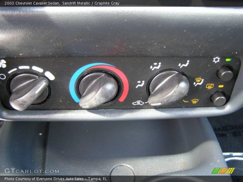 Sandrift Metallic / Graphite Gray 2003 Chevrolet Cavalier Sedan