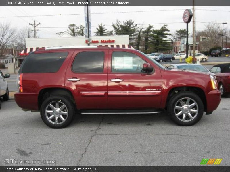 Red Jewel Tintcoat / Cocoa/Light Cashmere 2008 GMC Yukon Denali AWD