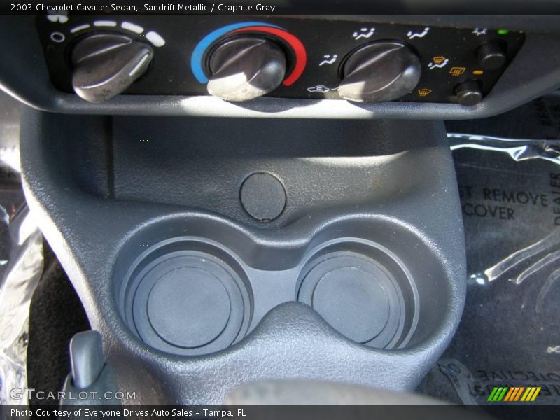 Sandrift Metallic / Graphite Gray 2003 Chevrolet Cavalier Sedan