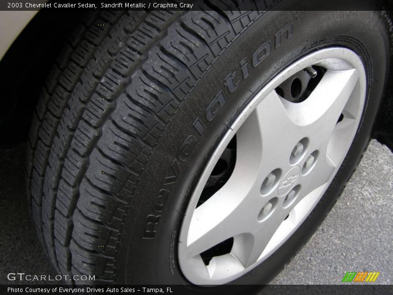 Sandrift Metallic / Graphite Gray 2003 Chevrolet Cavalier Sedan