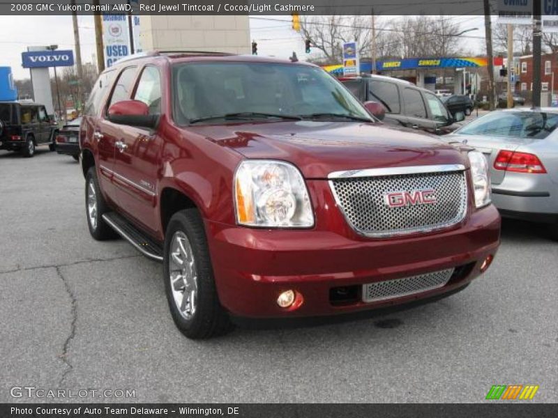 Red Jewel Tintcoat / Cocoa/Light Cashmere 2008 GMC Yukon Denali AWD