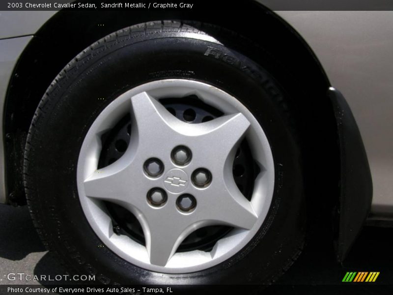 Sandrift Metallic / Graphite Gray 2003 Chevrolet Cavalier Sedan