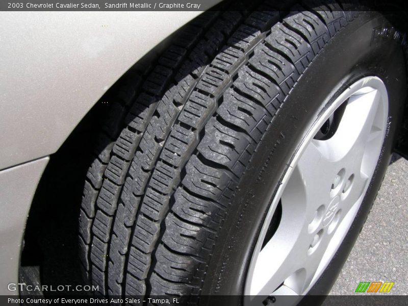 Sandrift Metallic / Graphite Gray 2003 Chevrolet Cavalier Sedan
