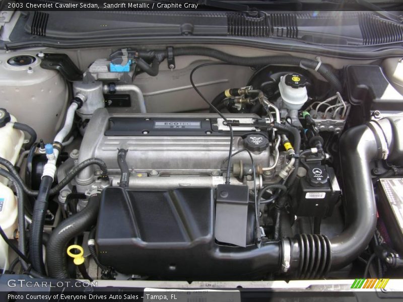 Sandrift Metallic / Graphite Gray 2003 Chevrolet Cavalier Sedan