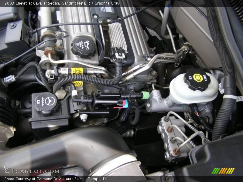 Sandrift Metallic / Graphite Gray 2003 Chevrolet Cavalier Sedan