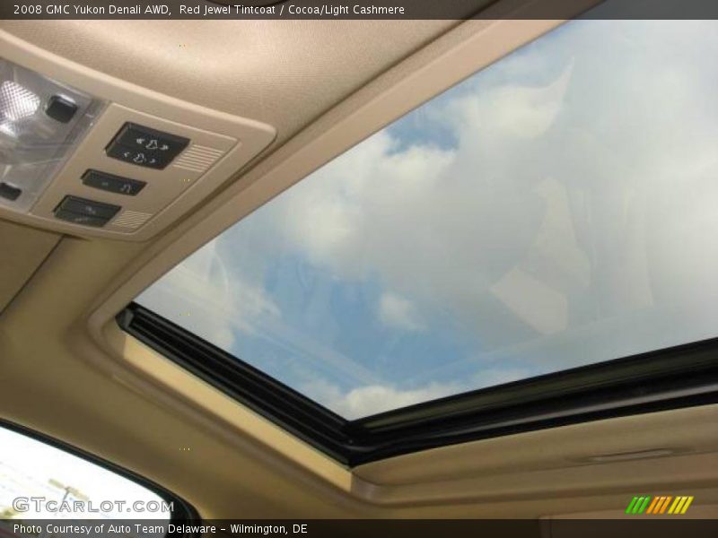 Red Jewel Tintcoat / Cocoa/Light Cashmere 2008 GMC Yukon Denali AWD