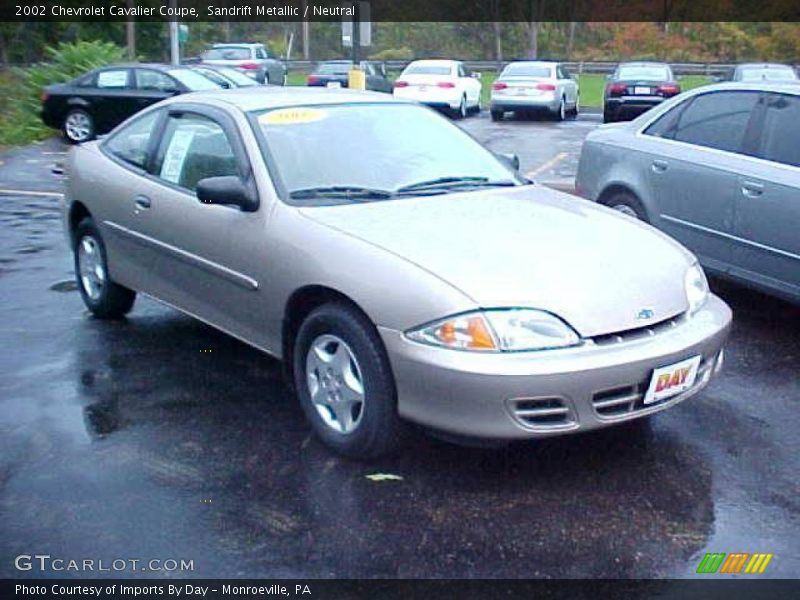 Sandrift Metallic / Neutral 2002 Chevrolet Cavalier Coupe
