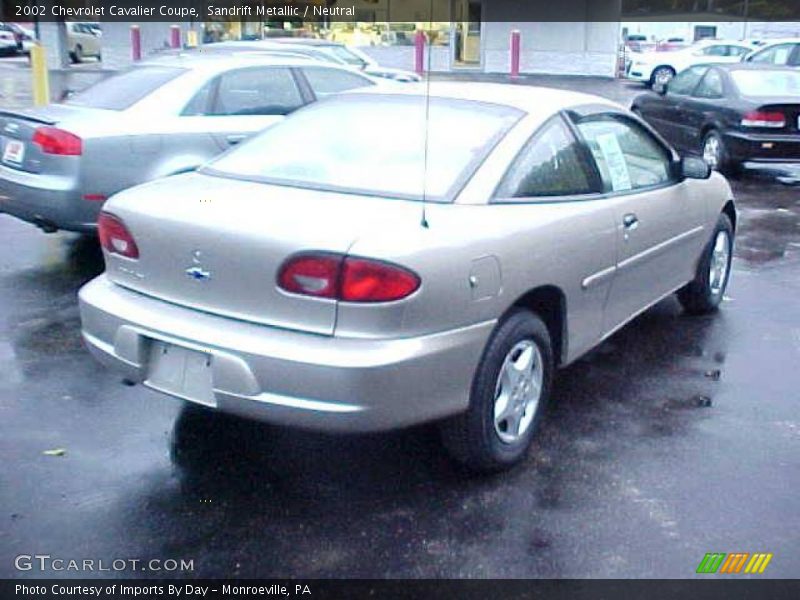 Sandrift Metallic / Neutral 2002 Chevrolet Cavalier Coupe