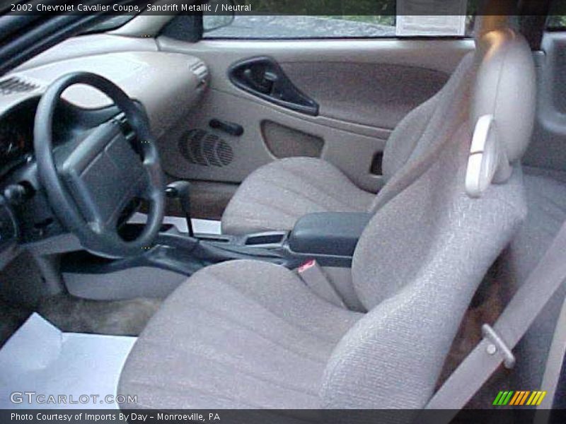 Sandrift Metallic / Neutral 2002 Chevrolet Cavalier Coupe