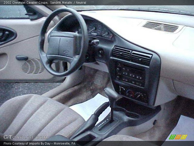 Sandrift Metallic / Neutral 2002 Chevrolet Cavalier Coupe