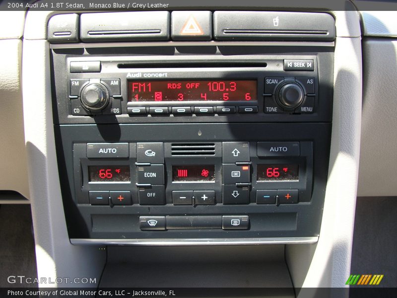 Monaco Blue / Grey Leather 2004 Audi A4 1.8T Sedan