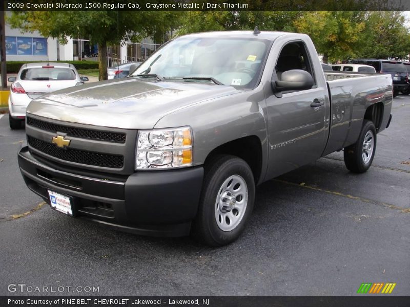 Graystone Metallic / Dark Titanium 2009 Chevrolet Silverado 1500 Regular Cab