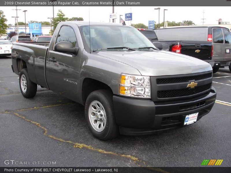 Graystone Metallic / Dark Titanium 2009 Chevrolet Silverado 1500 Regular Cab