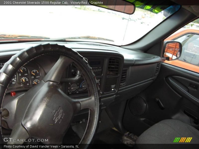 Victory Red / Graphite 2001 Chevrolet Silverado 1500 Regular Cab