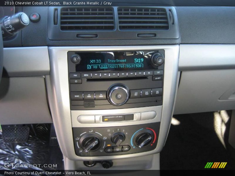 Black Granite Metallic / Gray 2010 Chevrolet Cobalt LT Sedan