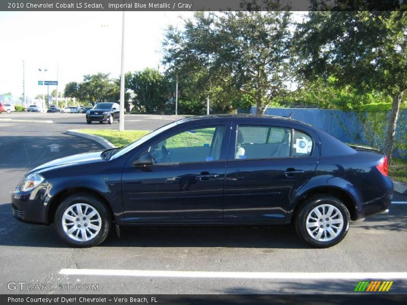 Imperial Blue Metallic / Gray 2010 Chevrolet Cobalt LS Sedan