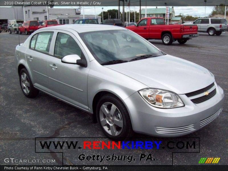 Silver Ice Metallic / Gray 2010 Chevrolet Cobalt LT Sedan