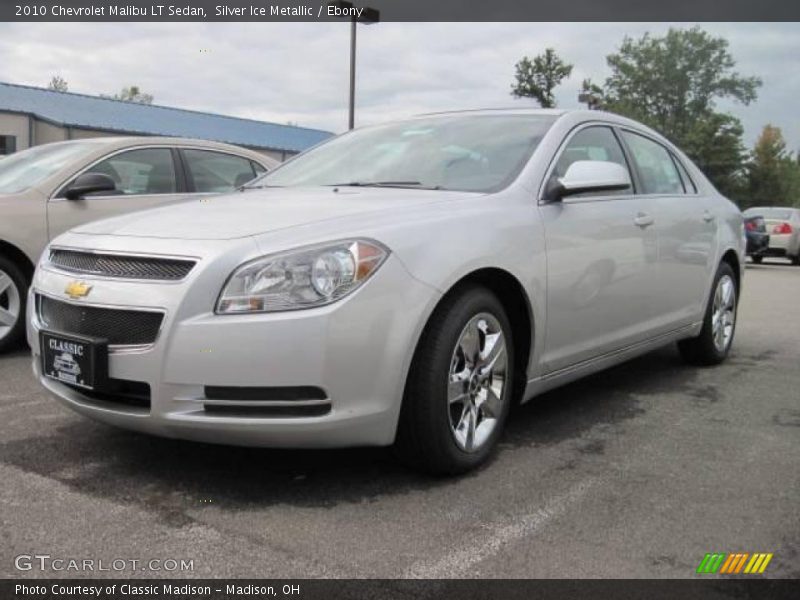 Silver Ice Metallic / Ebony 2010 Chevrolet Malibu LT Sedan