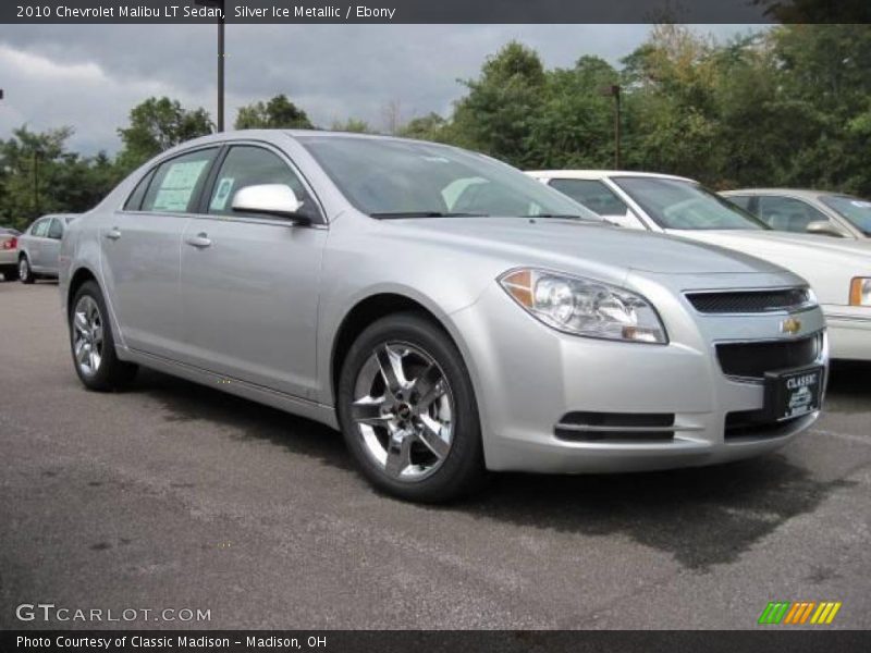 Silver Ice Metallic / Ebony 2010 Chevrolet Malibu LT Sedan