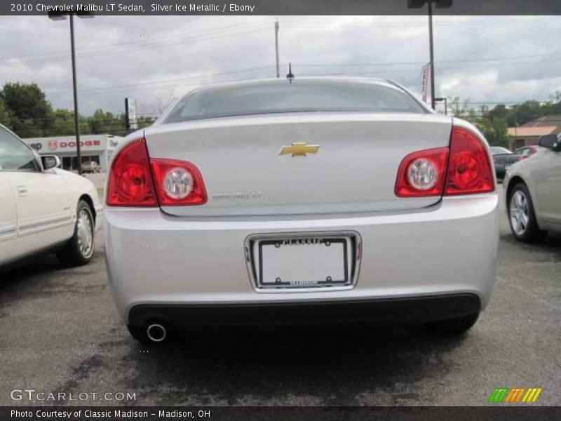 Silver Ice Metallic / Ebony 2010 Chevrolet Malibu LT Sedan