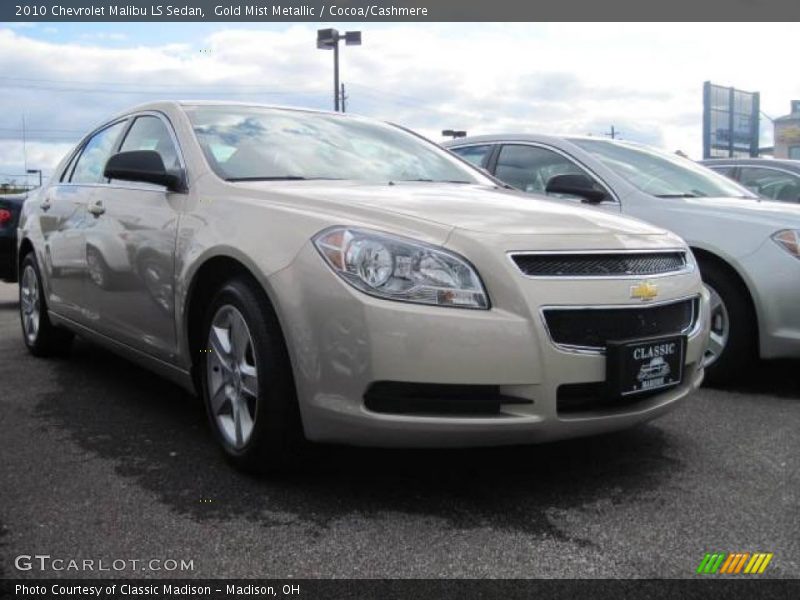 Gold Mist Metallic / Cocoa/Cashmere 2010 Chevrolet Malibu LS Sedan