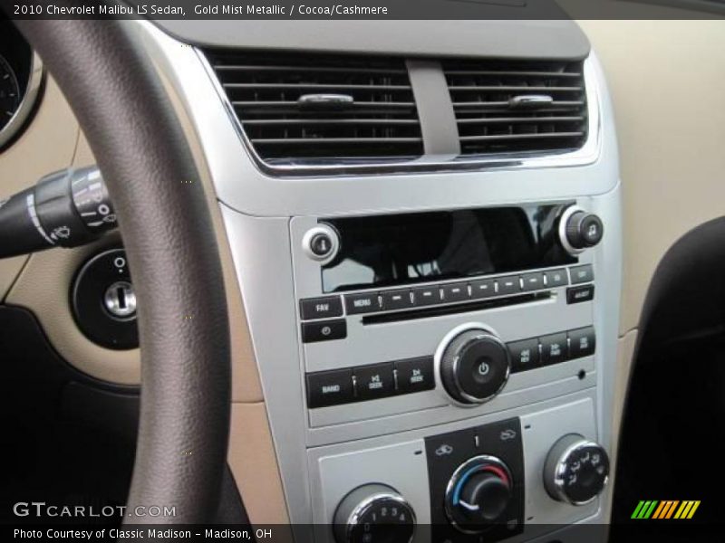 Gold Mist Metallic / Cocoa/Cashmere 2010 Chevrolet Malibu LS Sedan