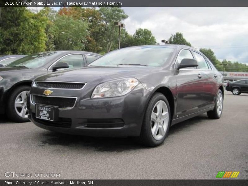 Taupe Gray Metallic / Titanium 2010 Chevrolet Malibu LS Sedan