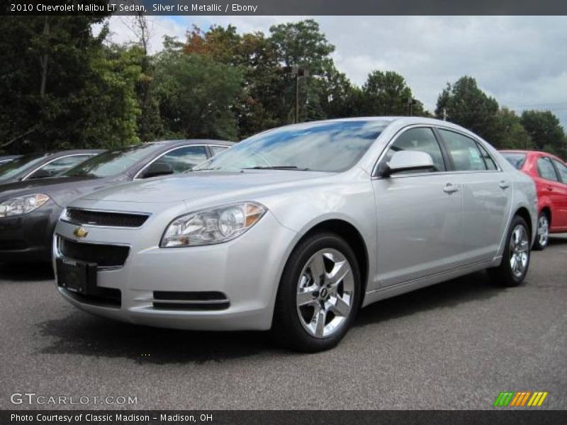 Silver Ice Metallic / Ebony 2010 Chevrolet Malibu LT Sedan