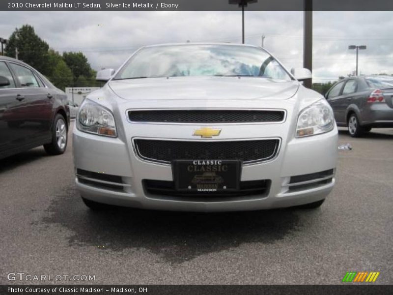 Silver Ice Metallic / Ebony 2010 Chevrolet Malibu LT Sedan