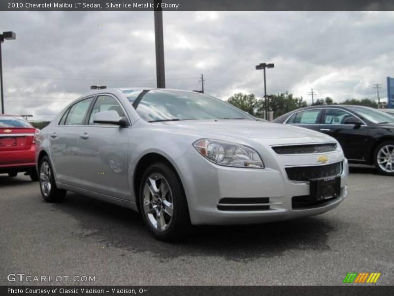 Silver Ice Metallic / Ebony 2010 Chevrolet Malibu LT Sedan