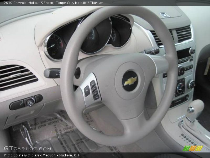 Taupe Gray Metallic / Titanium 2010 Chevrolet Malibu LS Sedan