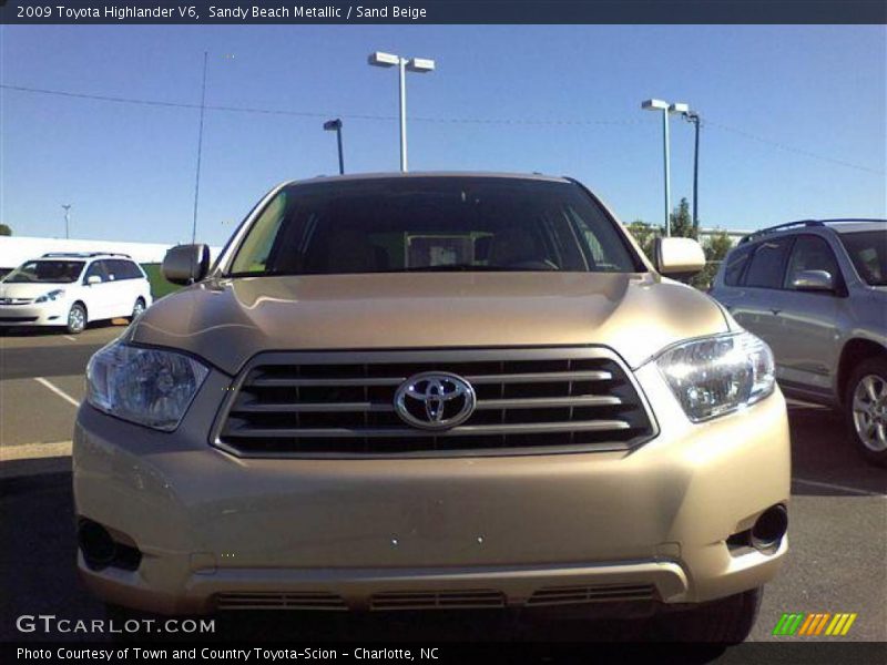 Sandy Beach Metallic / Sand Beige 2009 Toyota Highlander V6