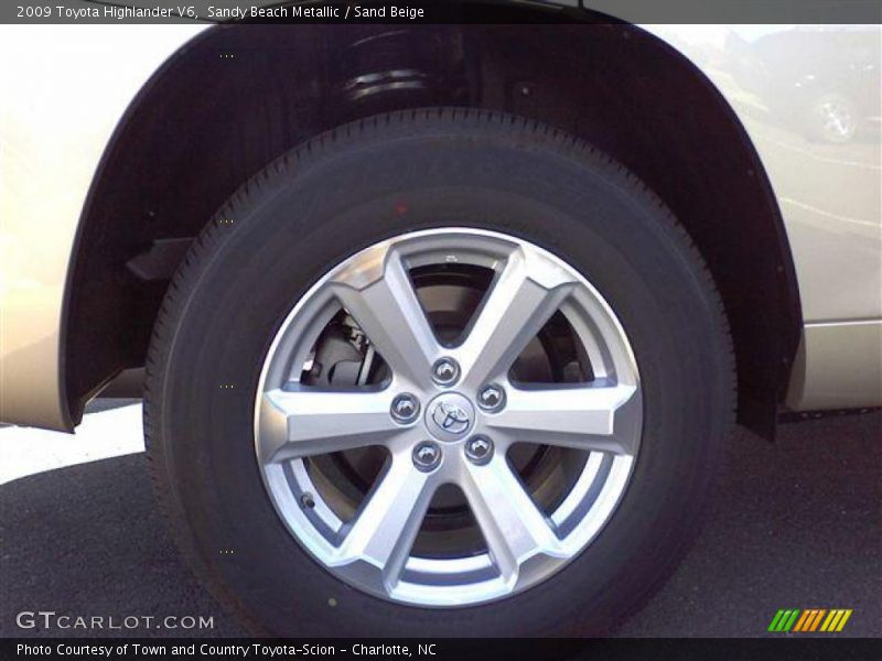 Sandy Beach Metallic / Sand Beige 2009 Toyota Highlander V6