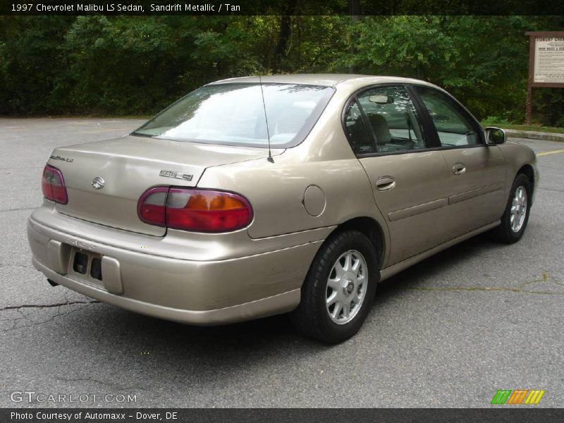 Sandrift Metallic / Tan 1997 Chevrolet Malibu LS Sedan