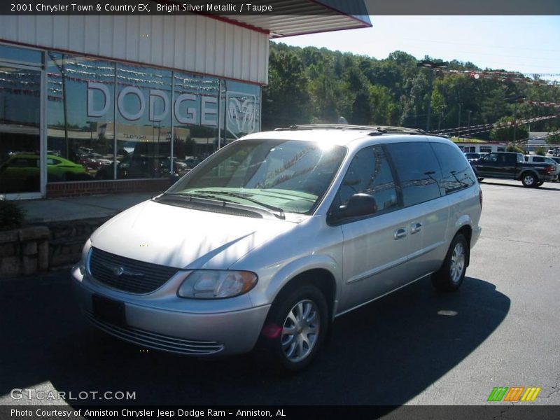 Bright Silver Metallic / Taupe 2001 Chrysler Town & Country EX