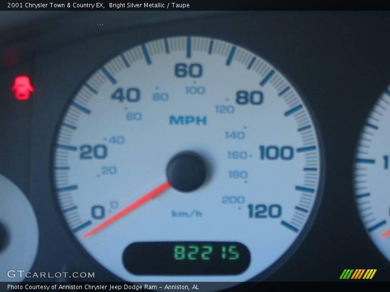 Bright Silver Metallic / Taupe 2001 Chrysler Town & Country EX