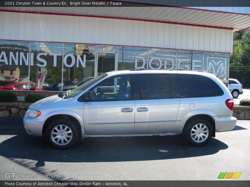Bright Silver Metallic / Taupe 2001 Chrysler Town & Country EX