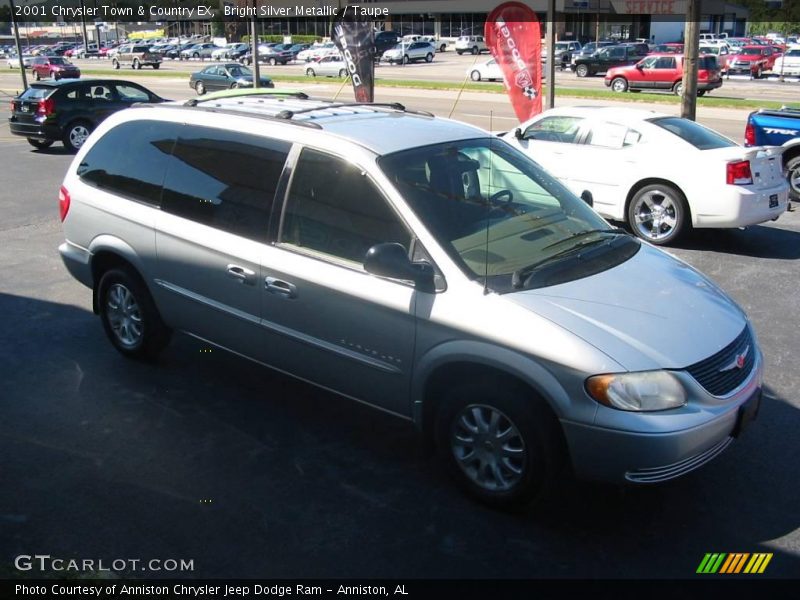 Bright Silver Metallic / Taupe 2001 Chrysler Town & Country EX